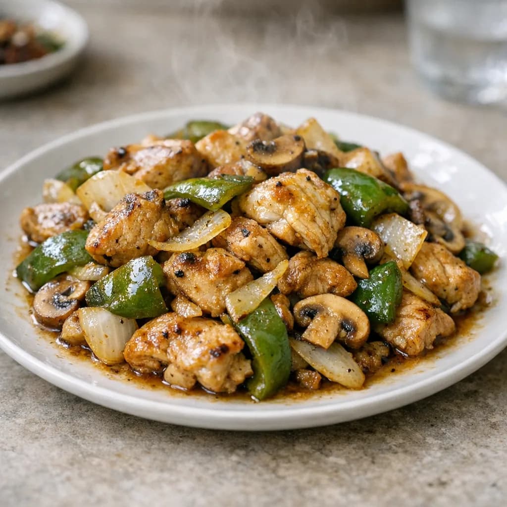 Halal Chicken Stir-Fry with Vegetables recipe