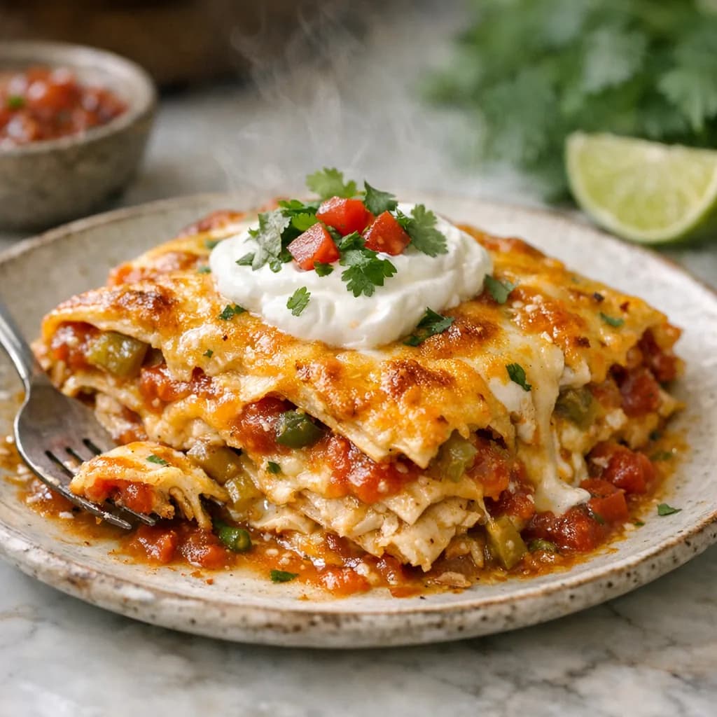 Halal Chicken Tortilla Bake recipe