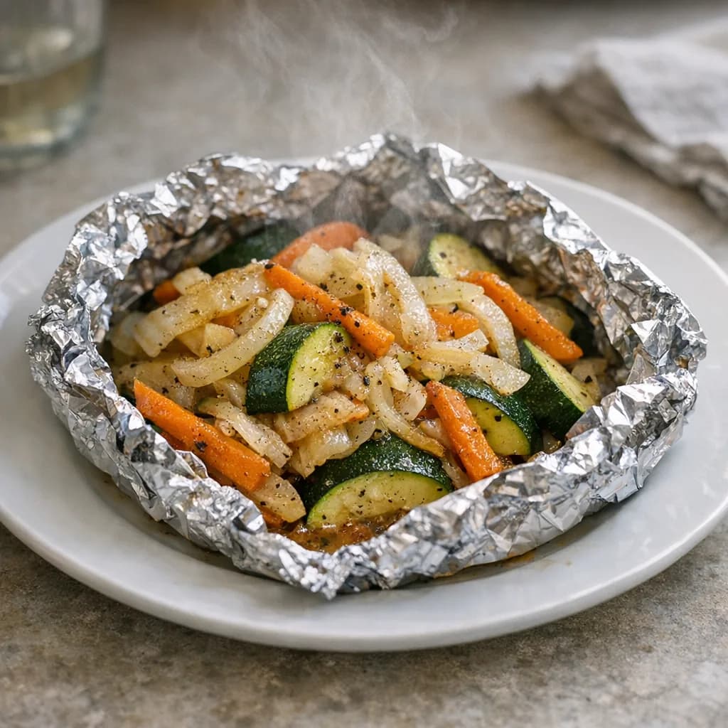 Halal Foil-Baked Dinner for One recipe