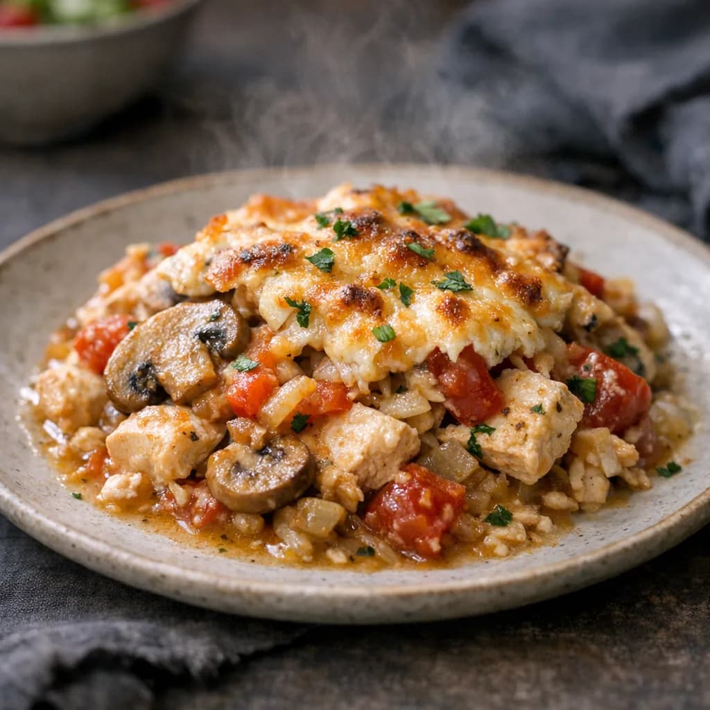 Halal King Ranch Chicken Bake recipe