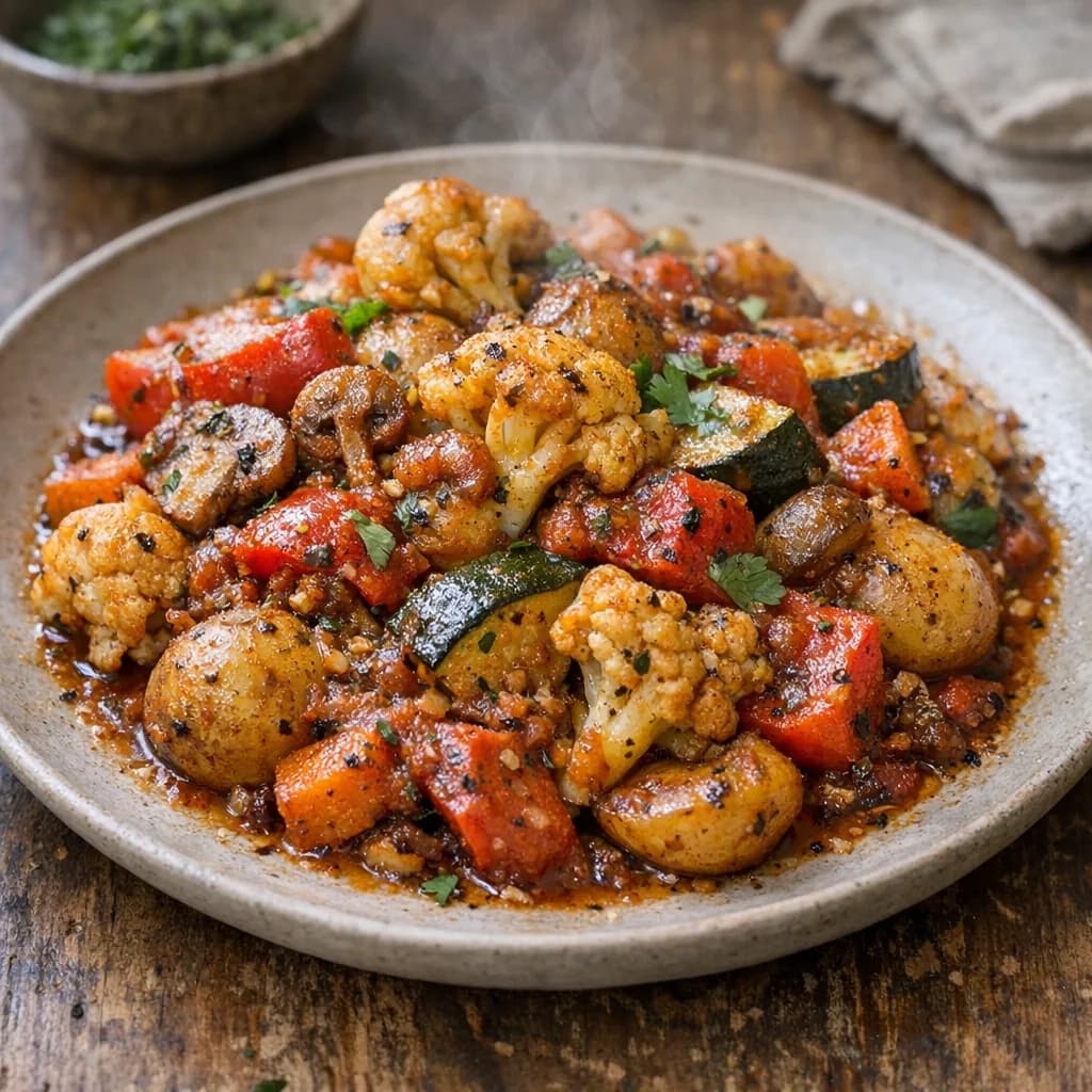 Halal Marsala Vegetable Bake recipe