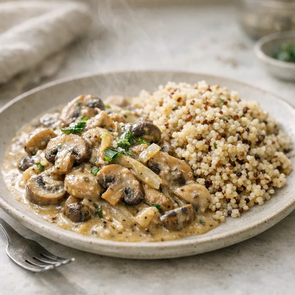 Halal Mushroom Cream Roast recipe