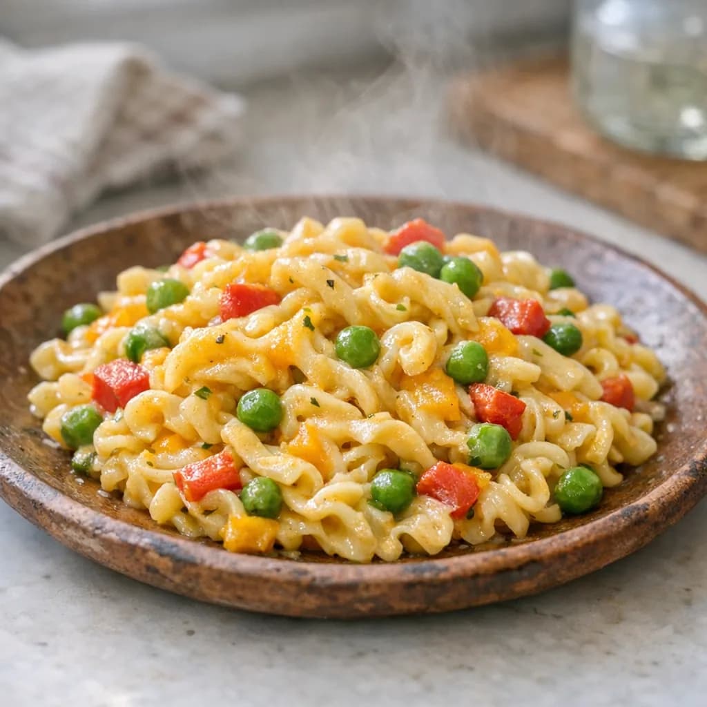 Halal Noodle and Vegetable Dinner recipe
