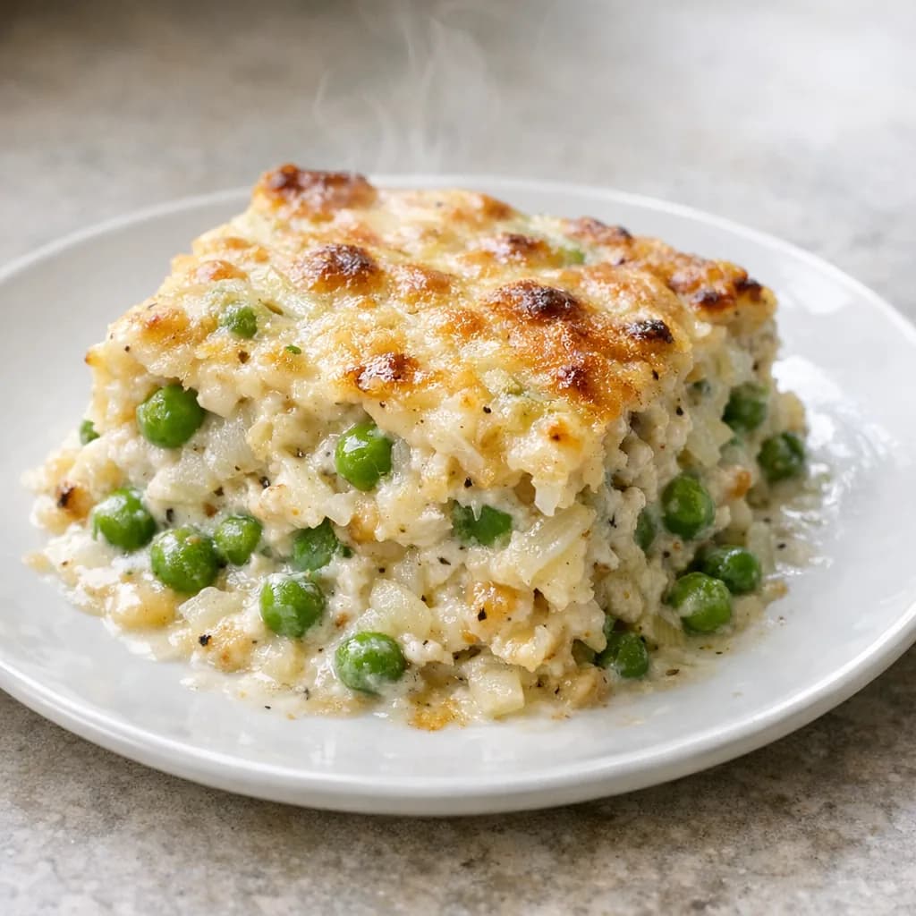 Halal Salmon Bake with Peas recipe
