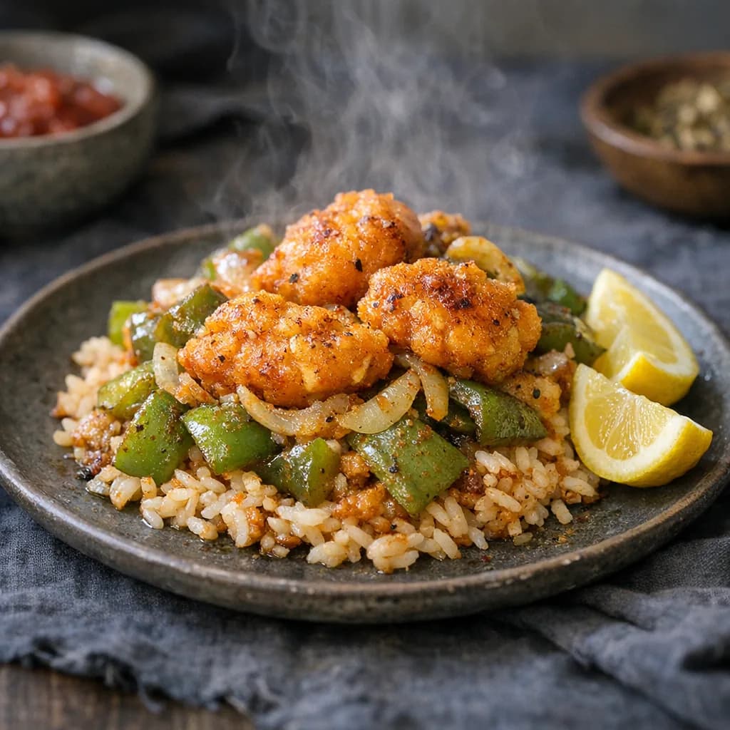 Halal Seafood Medley Dinner recipe