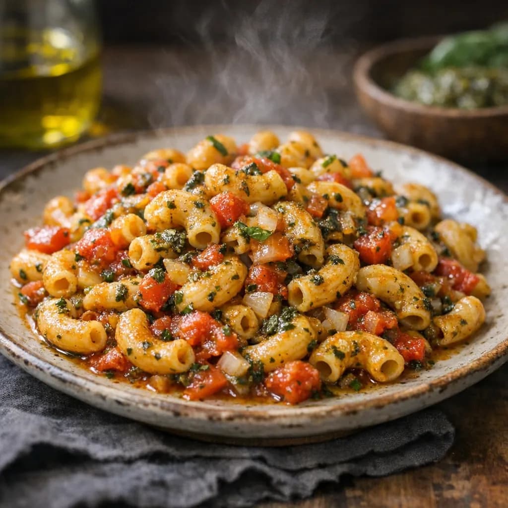 Halal Seafood Pasta Delight recipe