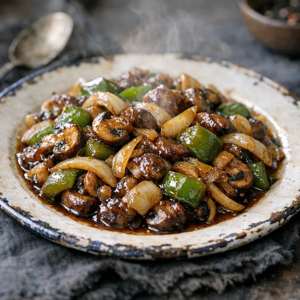 Halal Steak and Vegetable Bake recipe