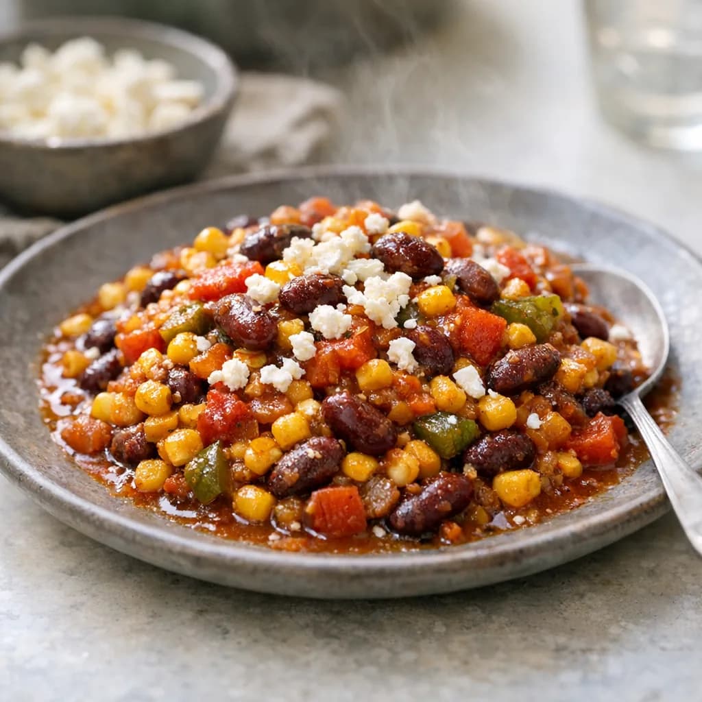 Sweet Corn and Red Rajma Stew recipe