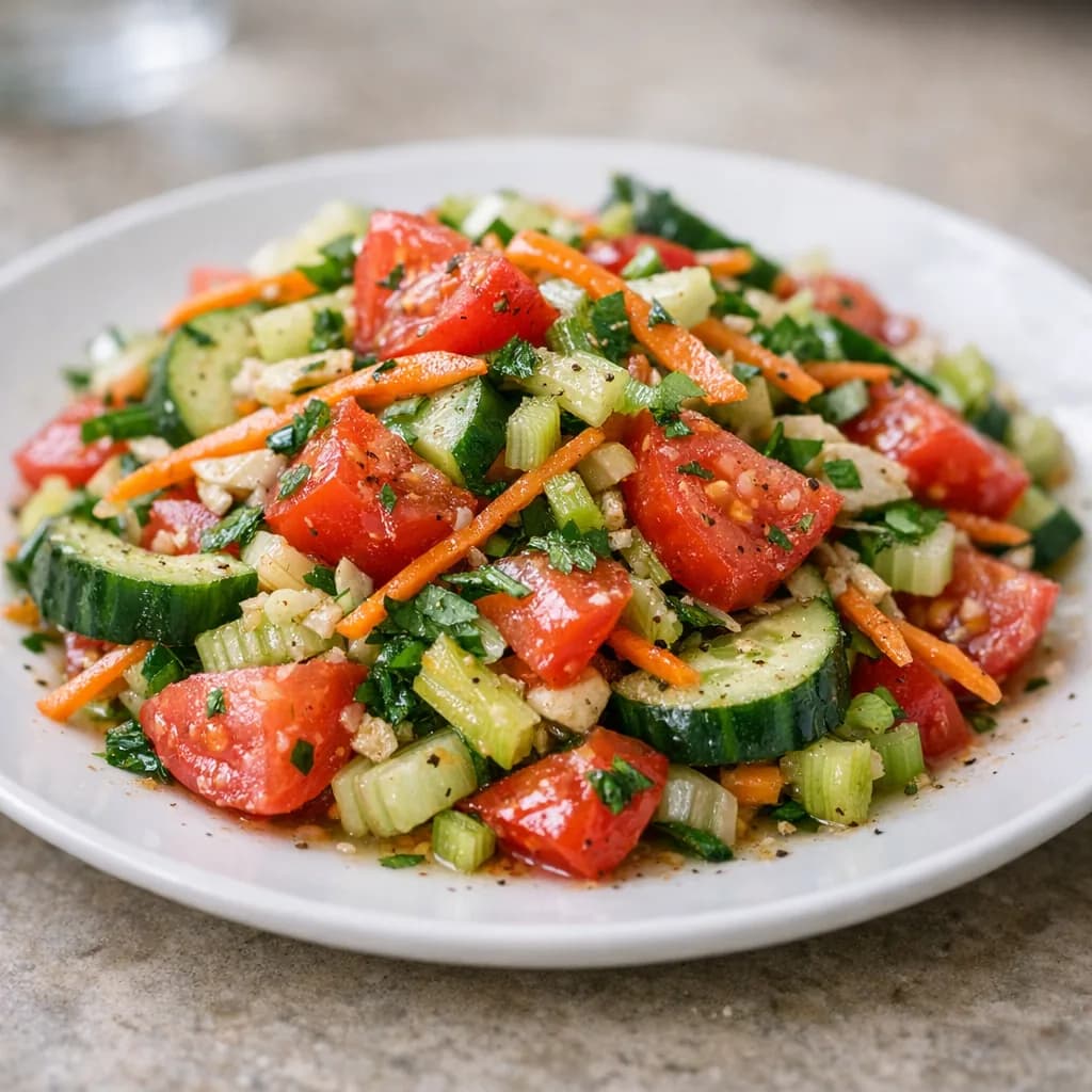 Halal Turkey and Vegetable Salad recipe