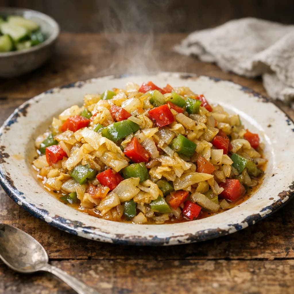 Halal Vegetable Relish for Dinner recipe