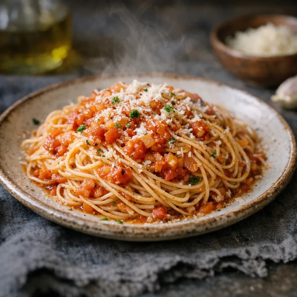 Hearty Angel Hair Bolognese recipe