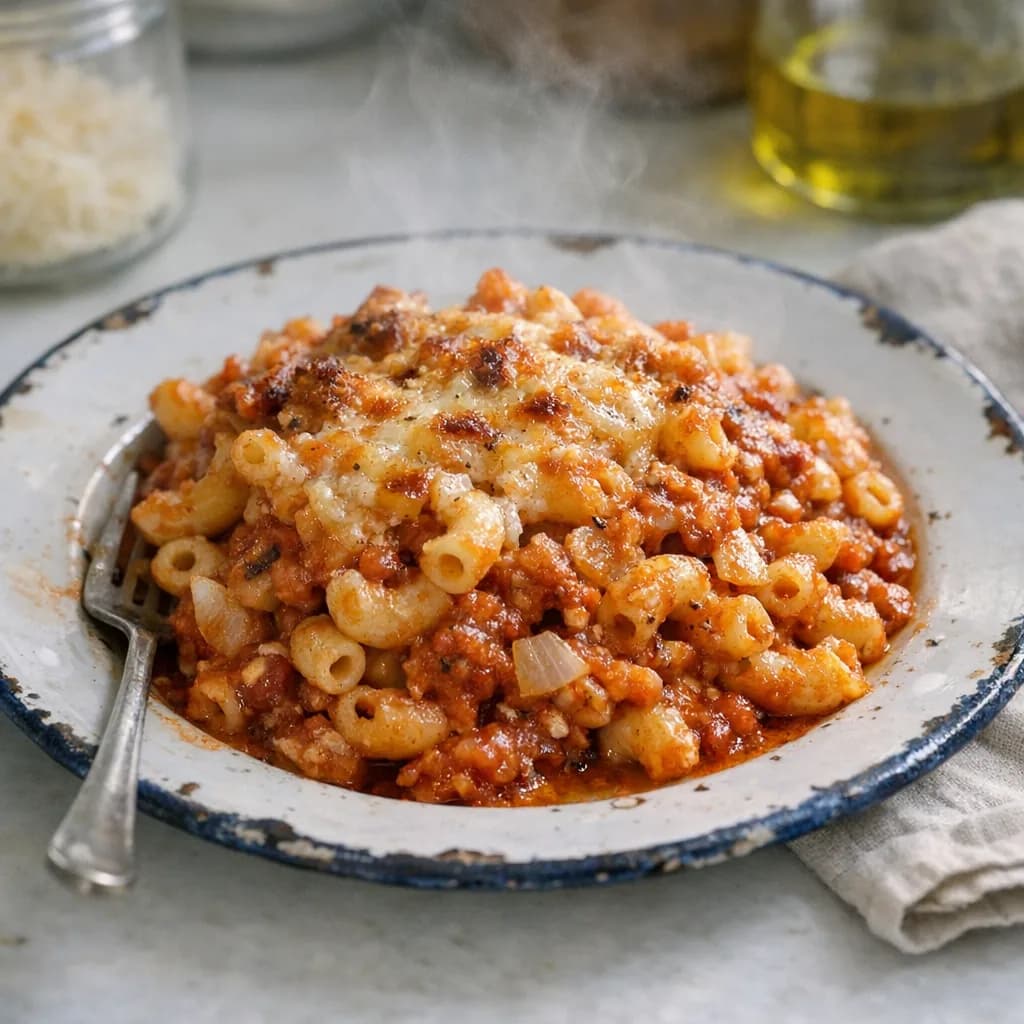 Hearty Baked Macaroni with Sambar Onion recipe