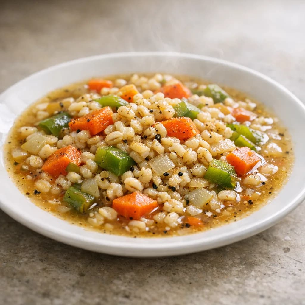 Hearty Barley Vegetable Dinner Soup recipe