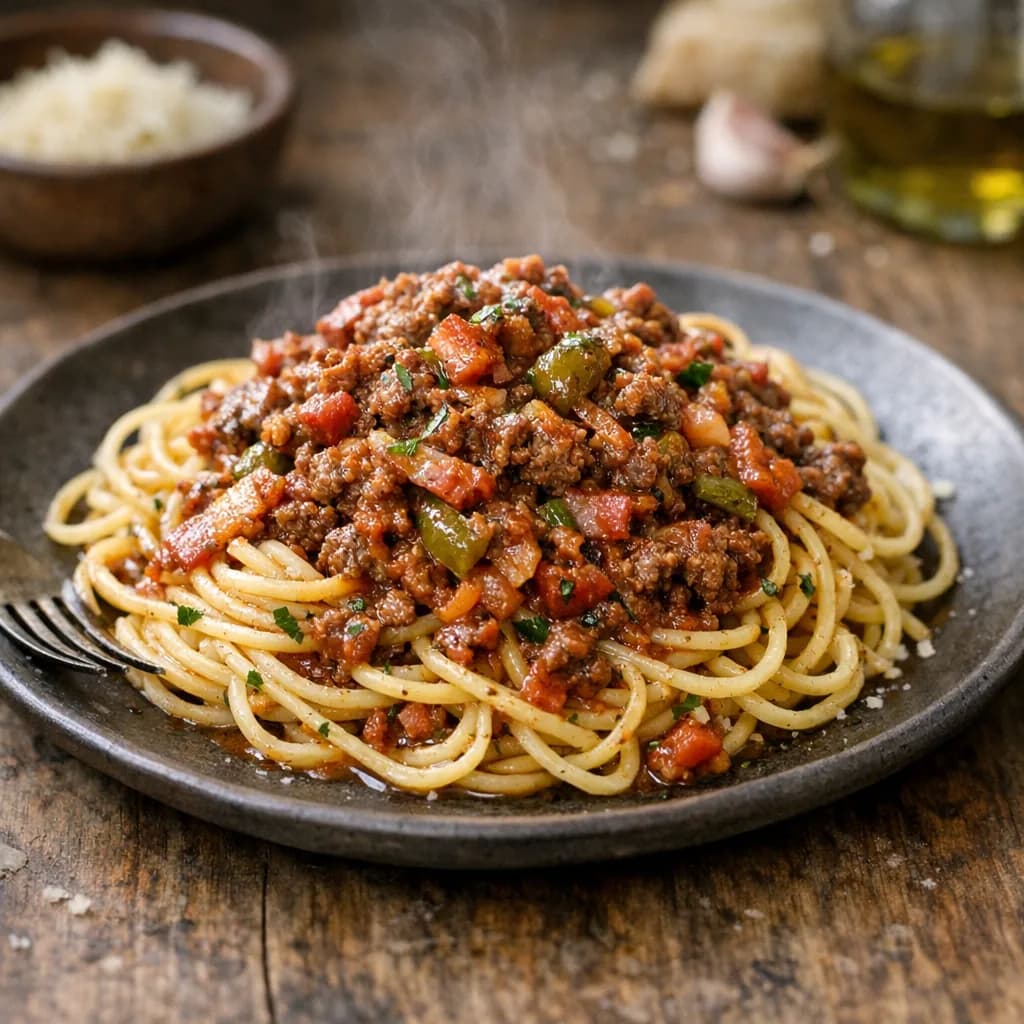Hearty Beef and Herb Spaghetti Sauce recipe