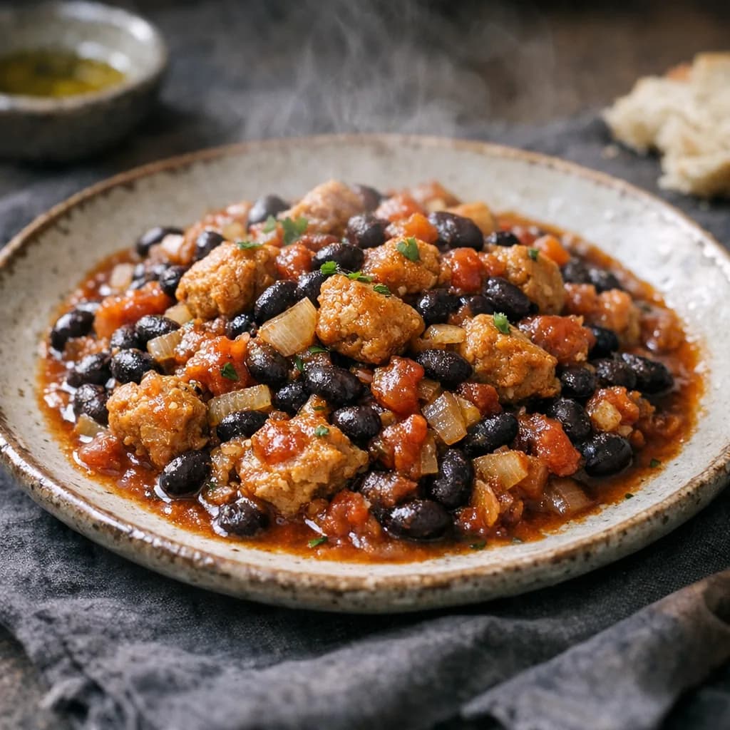 Hearty Kosher Bean and Tomato Stew recipe