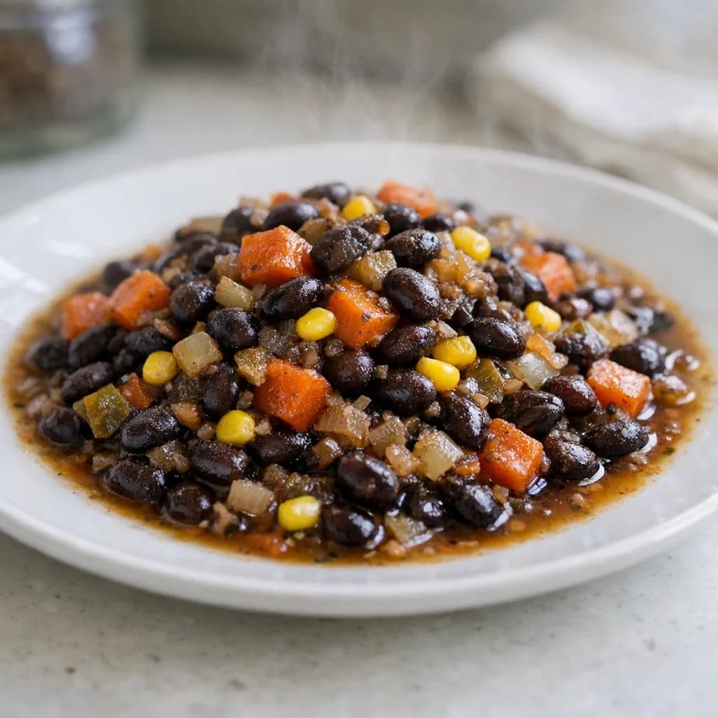 Hearty Kosher Black Bean Stew recipe