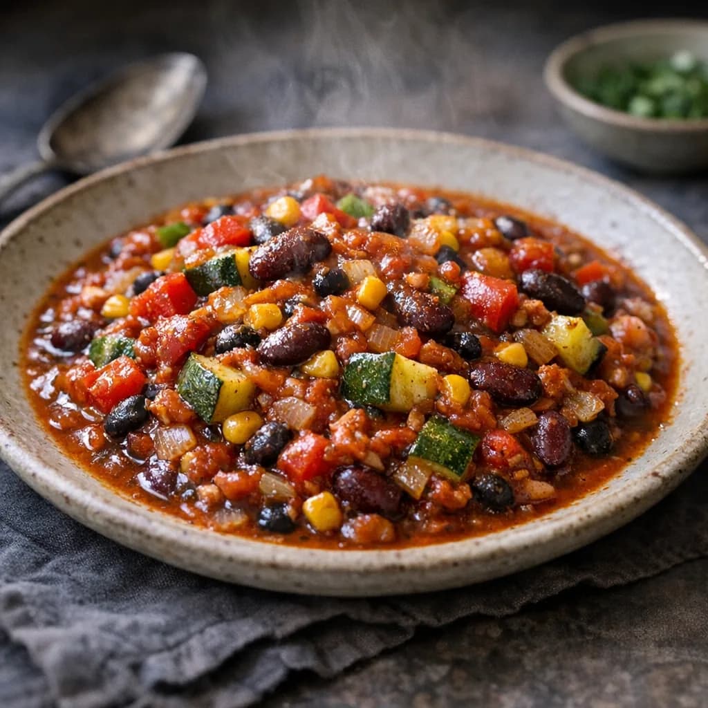 Hearty Kosher Chili with Vegetables recipe