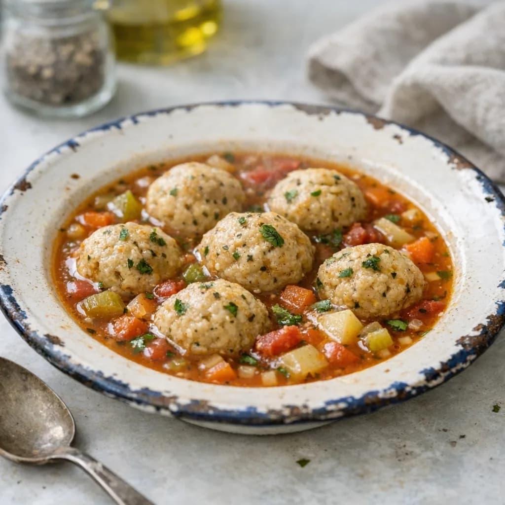 Hearty Kosher Meatball Soup recipe