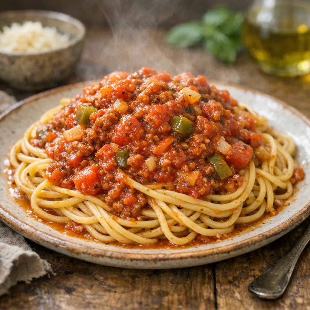Garlic and Oregano Spaghetti Sauce recipe