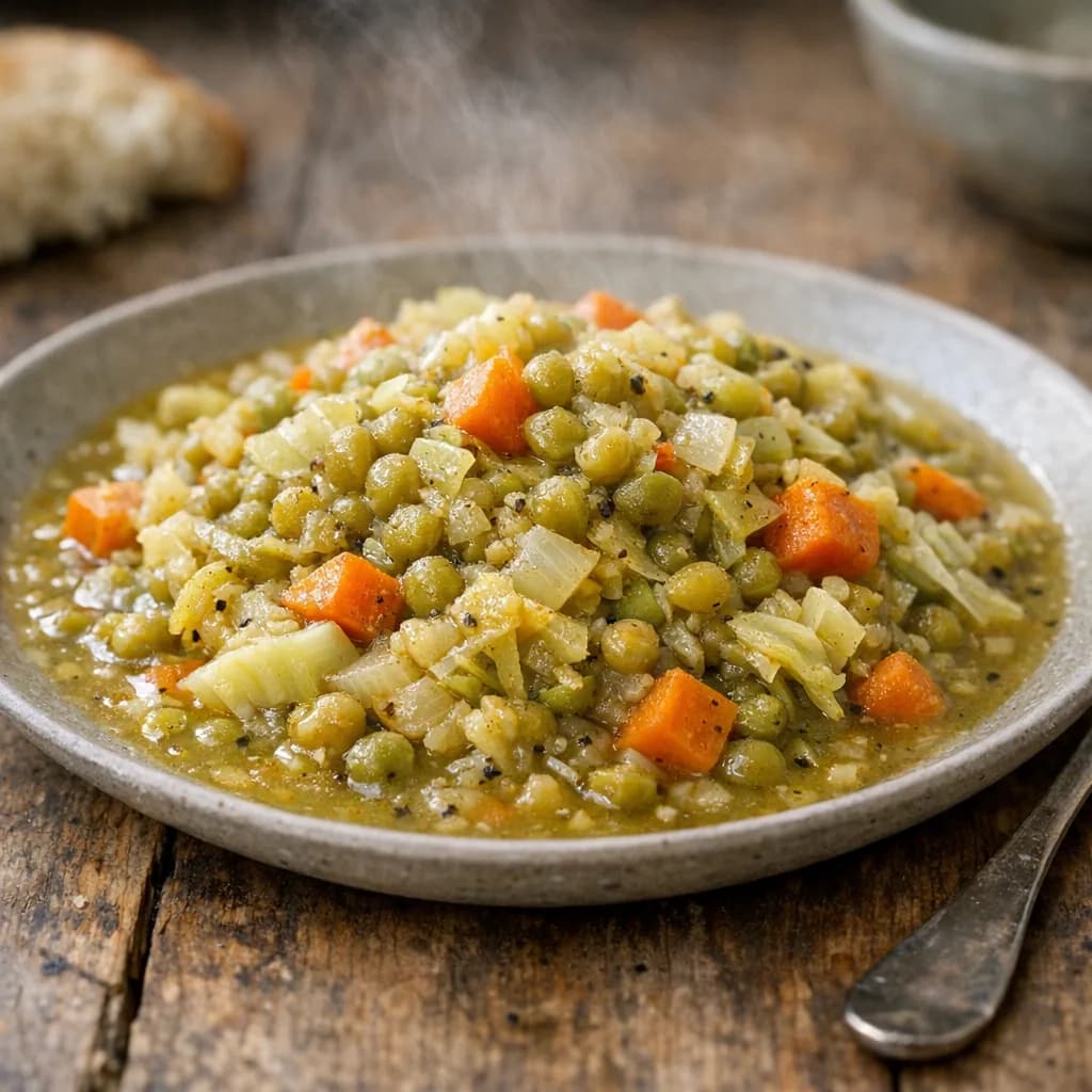 Hearty Split Pea and Vegetable Stew recipe
