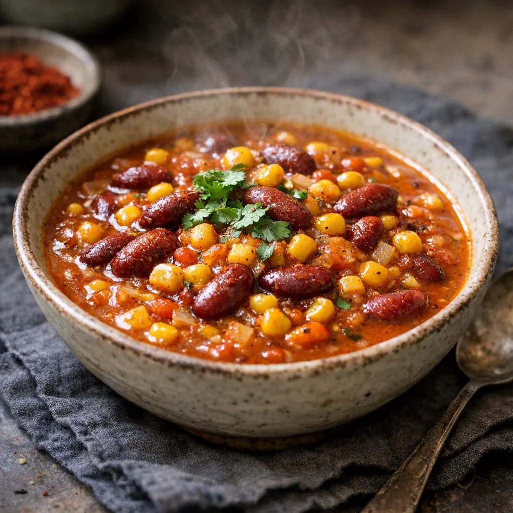 Hearty Sweet Corn and Chili Stew recipe