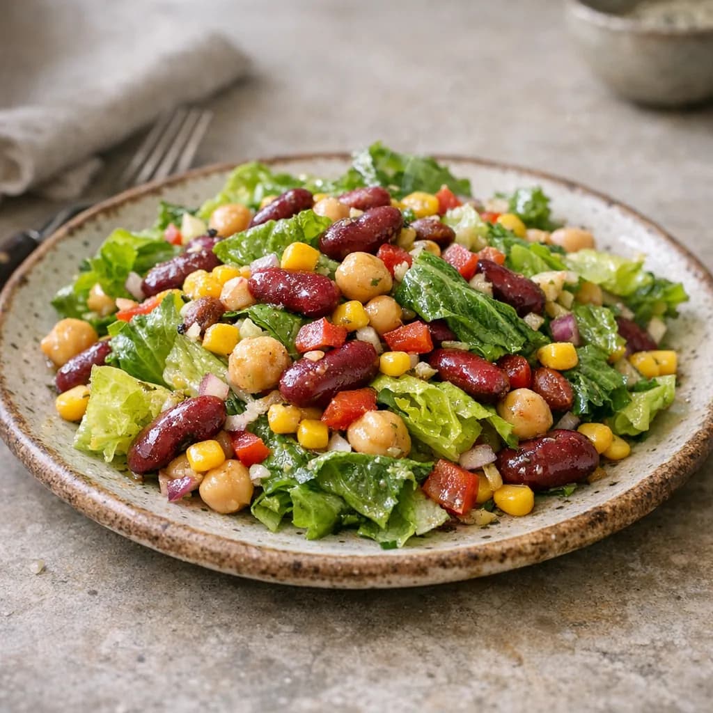 Hearty Vegetarian Salad for Dinner recipe