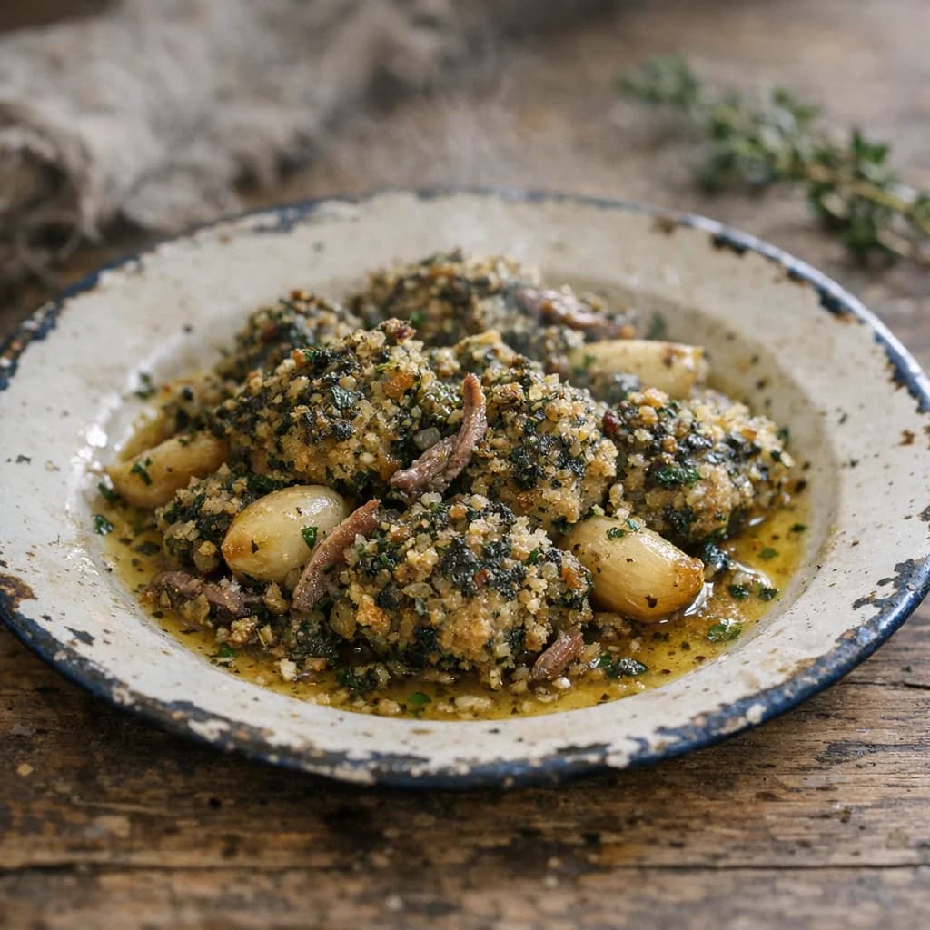 Garlic and Vegetable Stock Bake recipe
