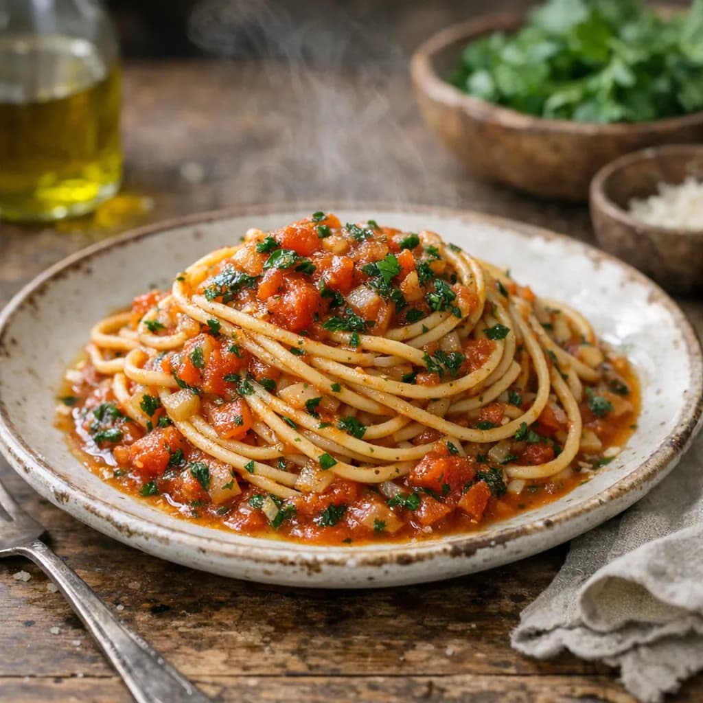 Herb-Infused Vegetarian Spaghetti Sauce recipe