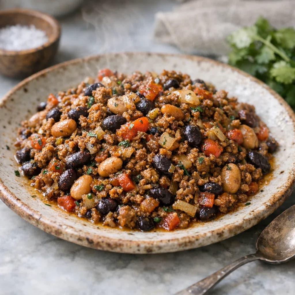 Sambar Onion and Rajma Skillet recipe