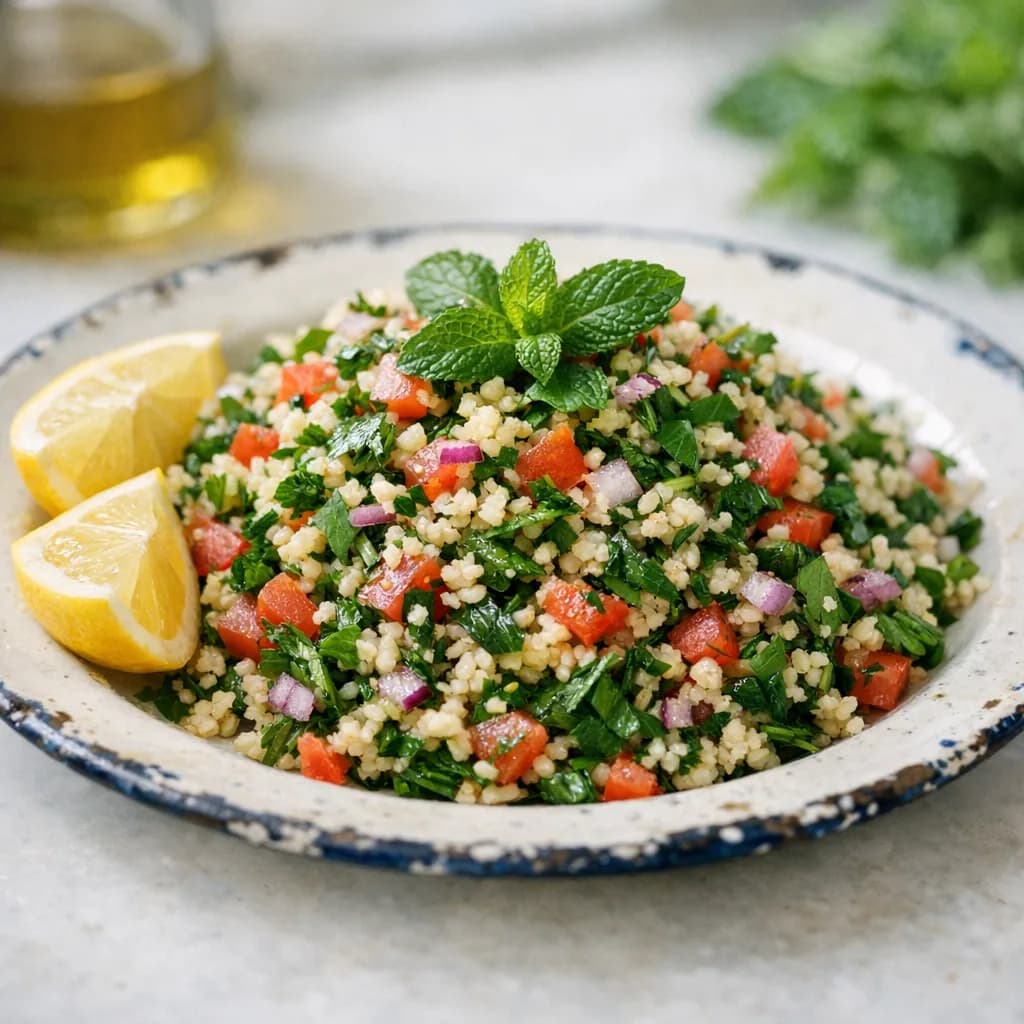Herbed Bulgur Salad with Lemon and Mint recipe