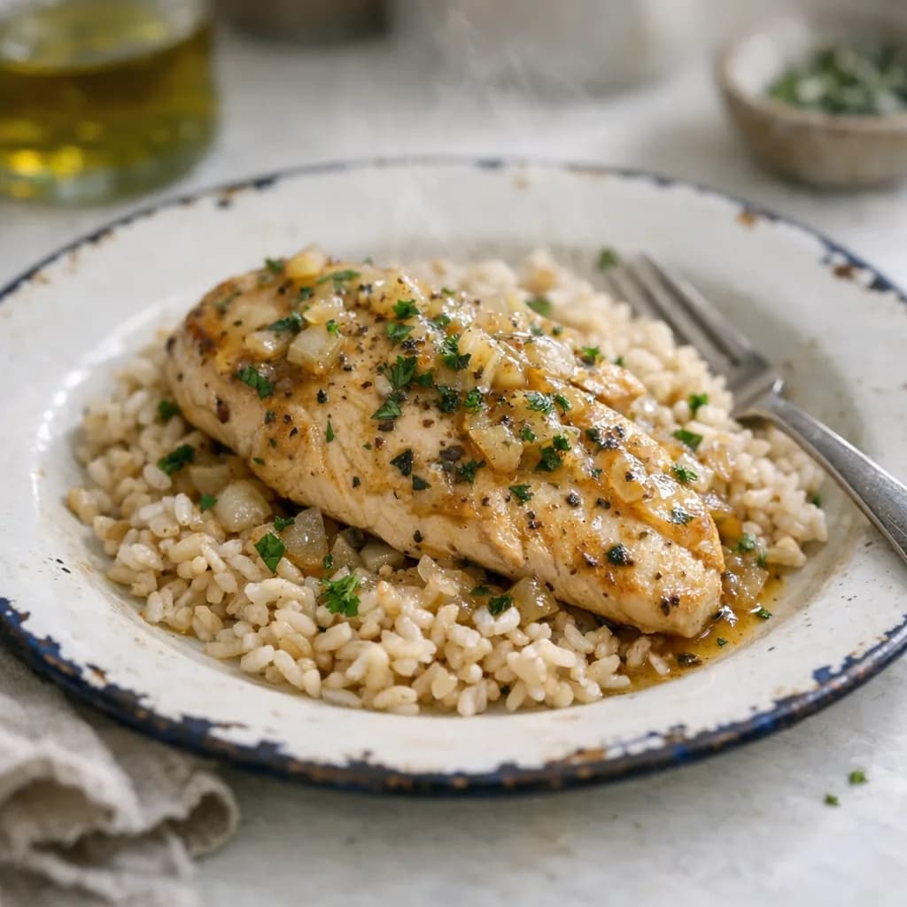 Herbed Chicken and Brown Rice Dinner recipe