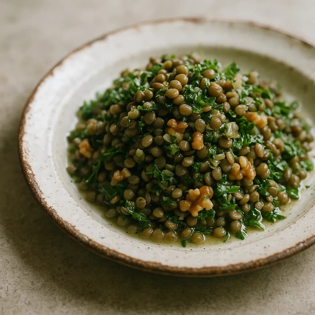 Herbed Lentil and Walnut Salad recipe