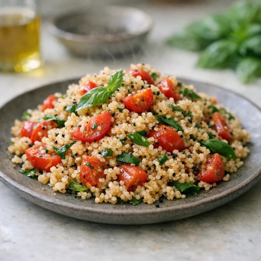 Herbed Quinoa with Tomatoes recipe