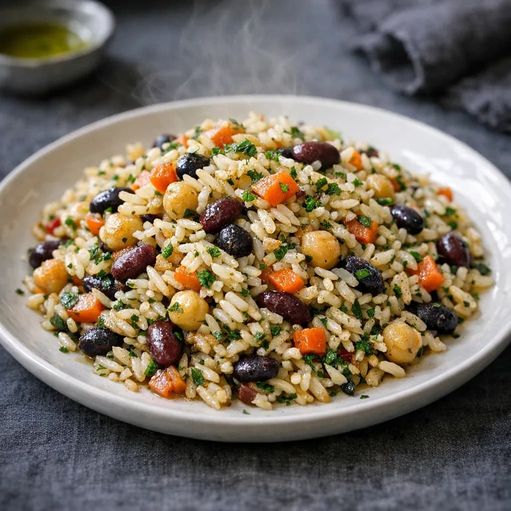 Herbed Rice and Bean Medley recipe