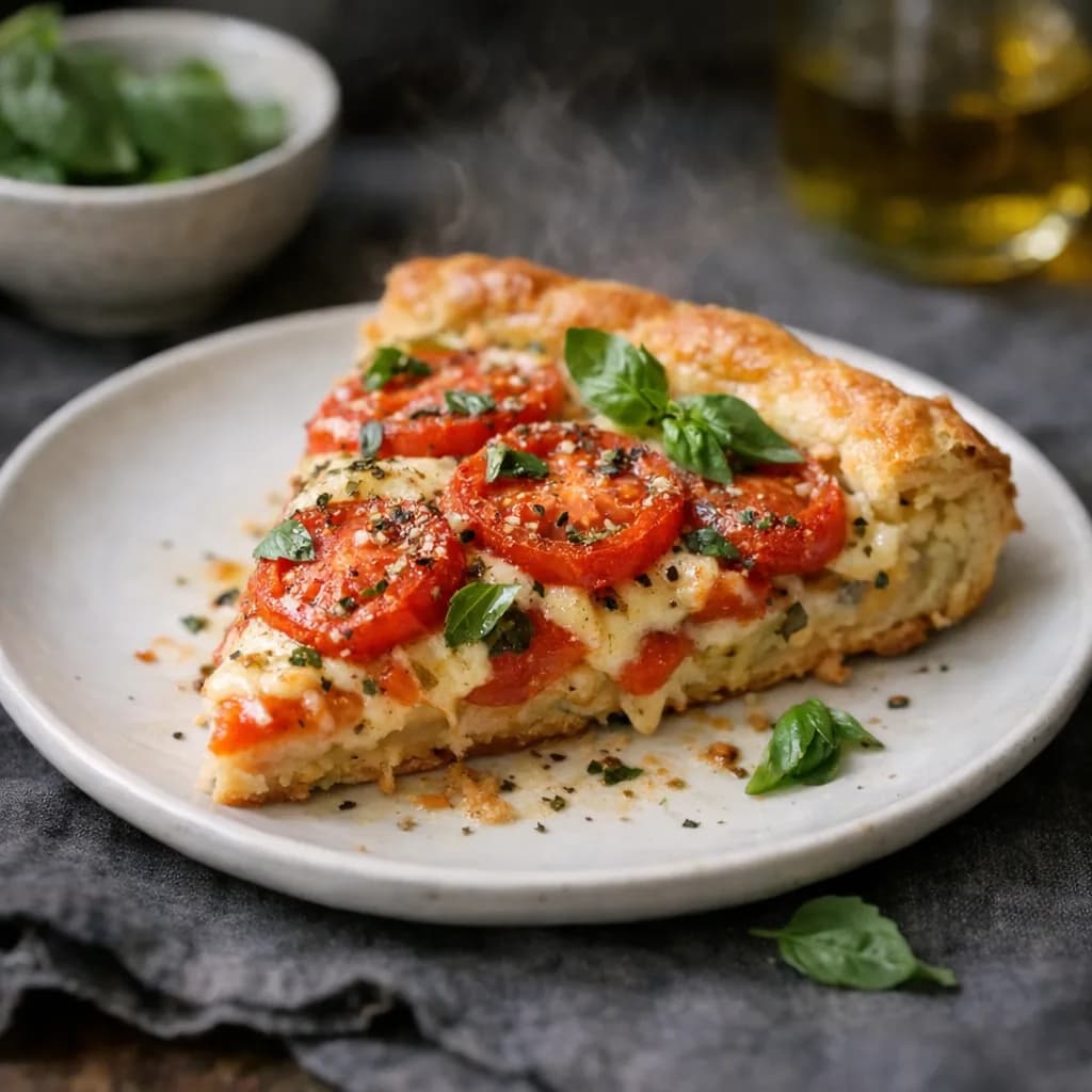Herbed Tomato and Cheese Pie recipe