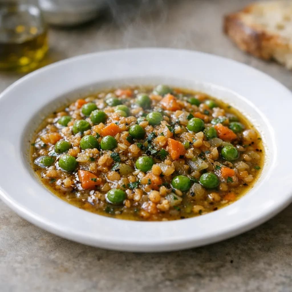 High-Protein Pea and Lentil Soup recipe