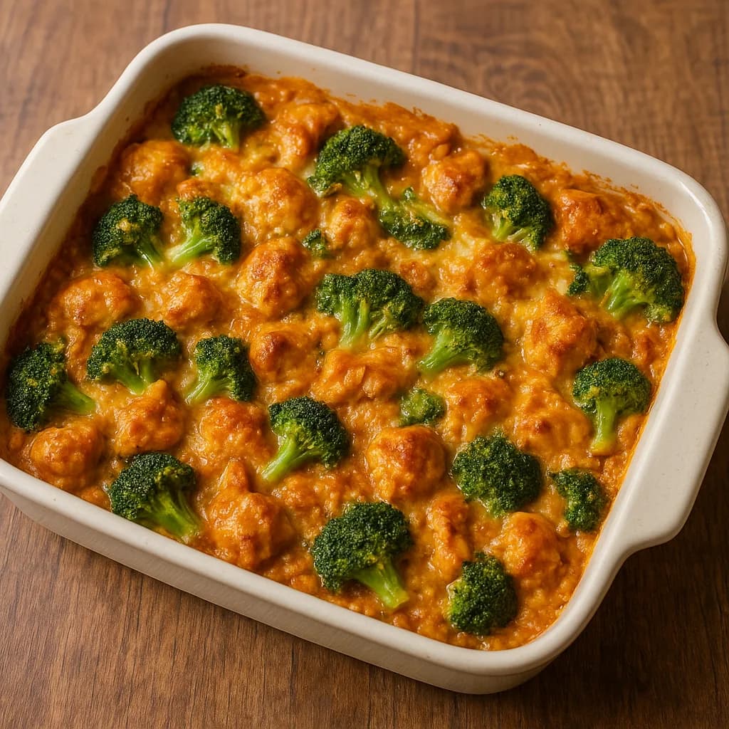 Indian-Style Chicken and Broccoli Casserole recipe