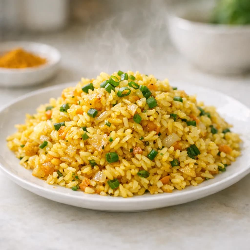 Indonesian Coconut Rice with Spices recipe