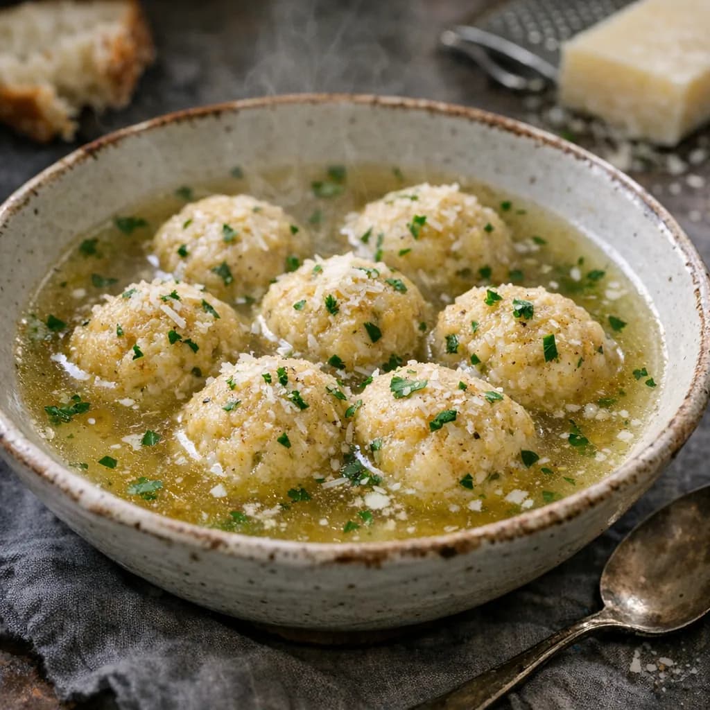 Italian Parmesan Dumpling Soup recipe