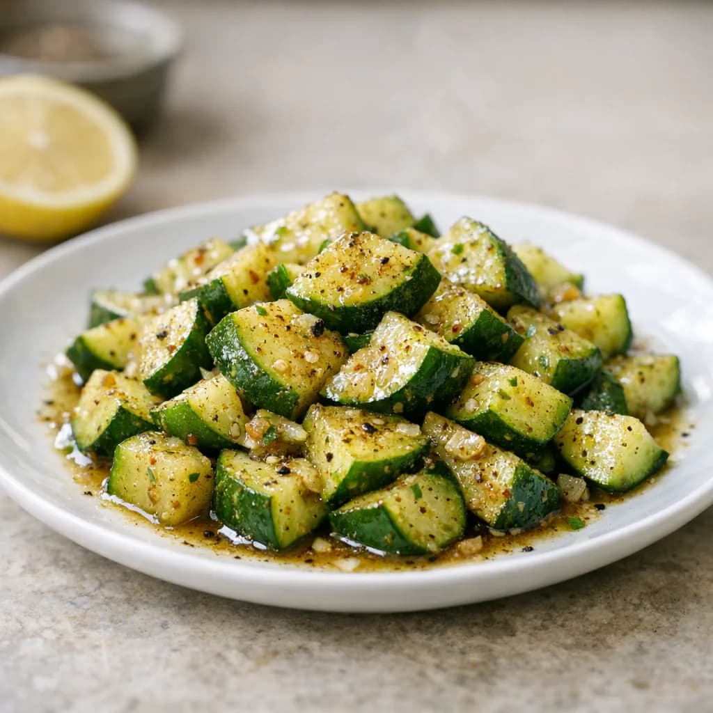Jain-Style Sweet and Tangy Cucumbers recipe