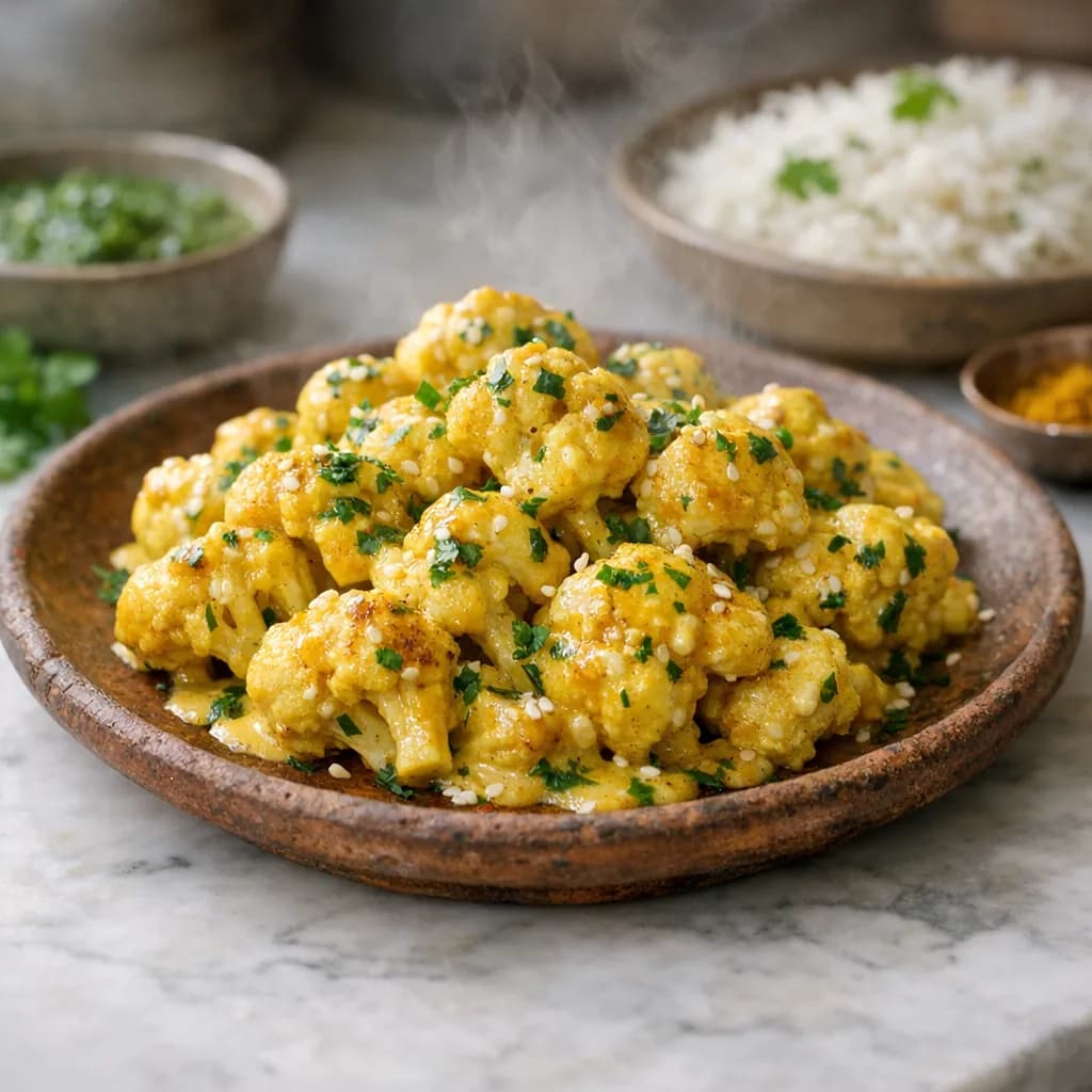 Jain-Style Zesty Cauliflower Dinner recipe