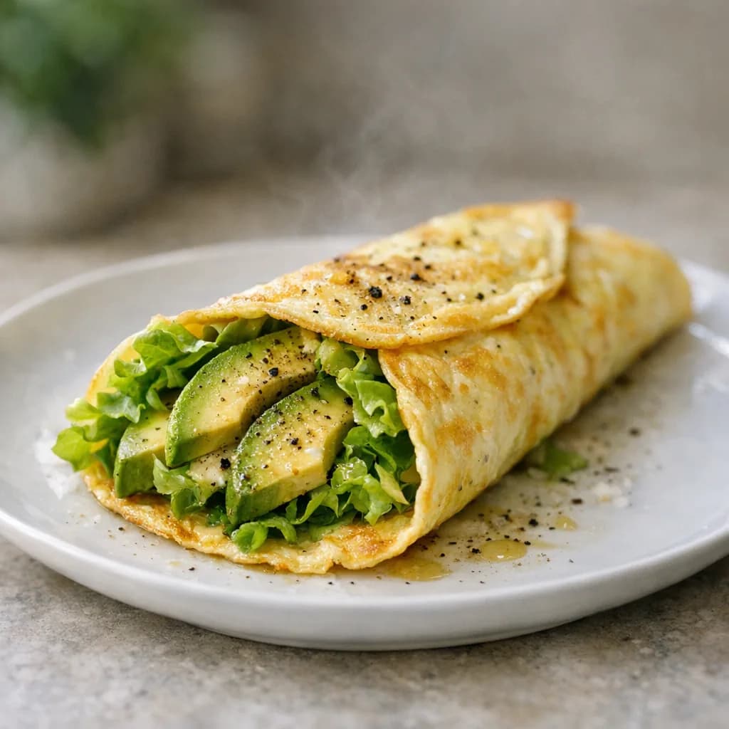 Keto Avocado Egg Wrap Dinner Delight recipe