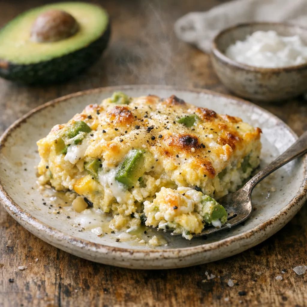 Keto Avocado Scramble Bake recipe