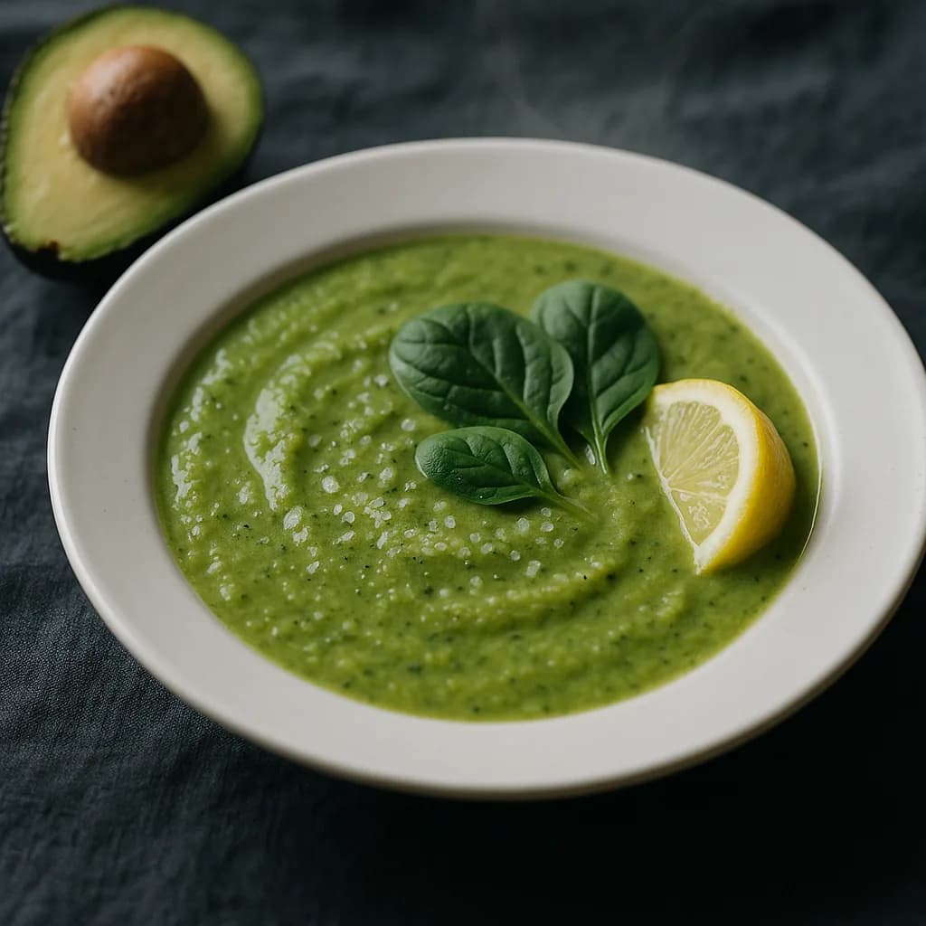Keto Avocado Spinach Soup recipe