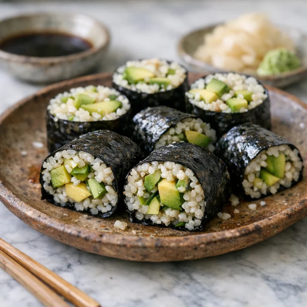 Keto Chicken and Avocado Nori Rolls recipe