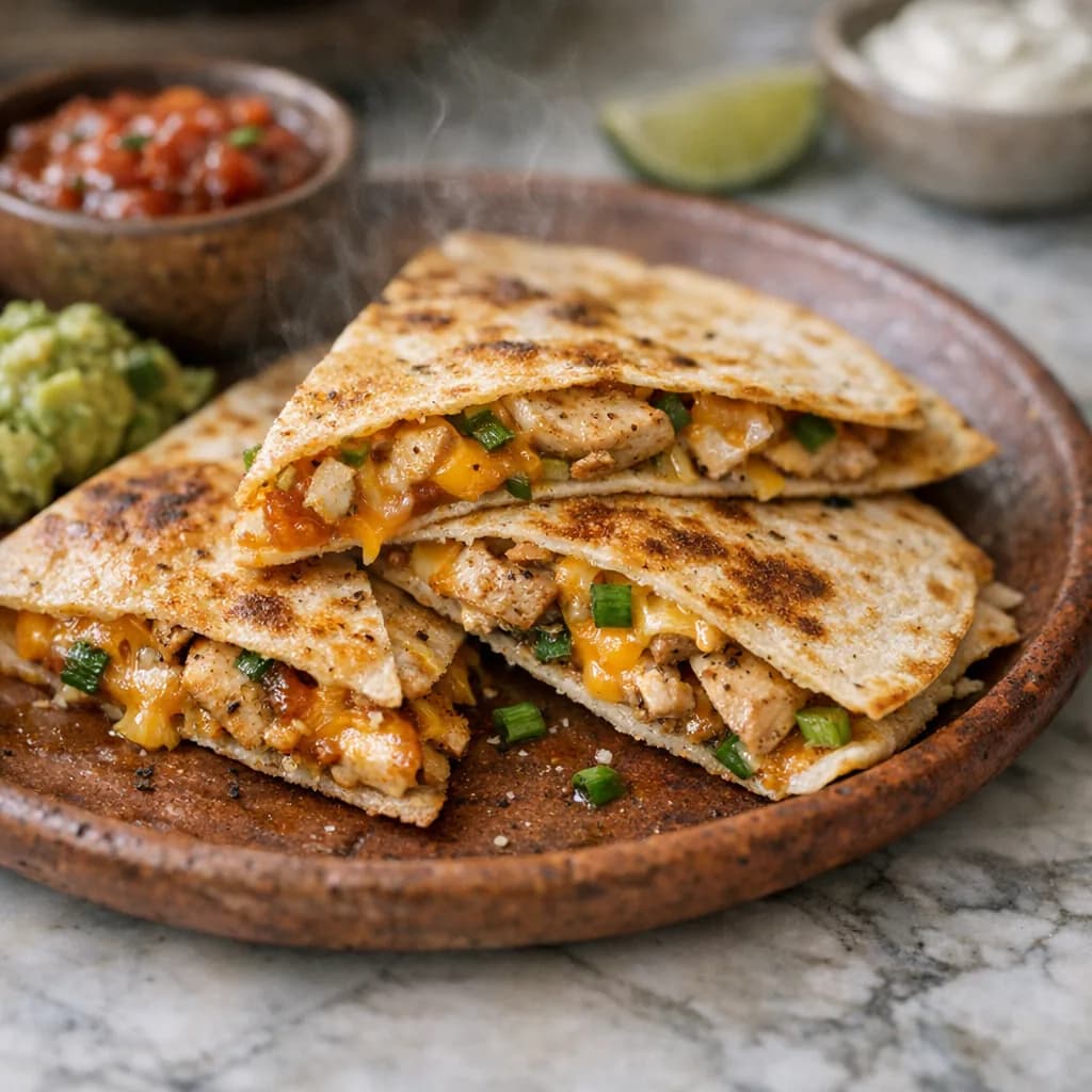 Keto Chicken and Cheese Quesadilla recipe