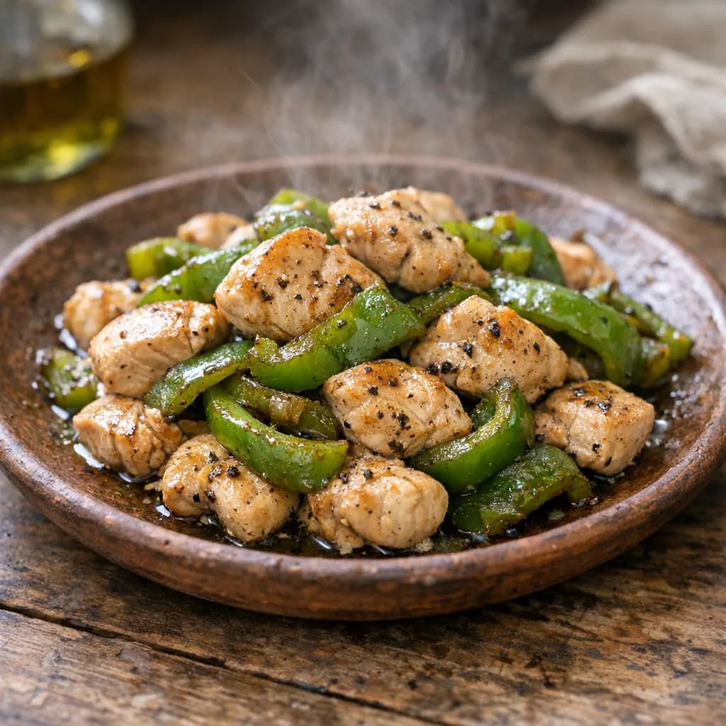 Keto Chicken and Pepper Skillet recipe