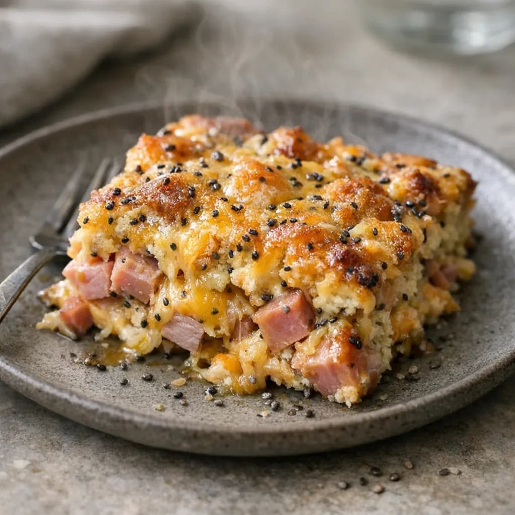 Keto Ham and Cheddar Bake recipe