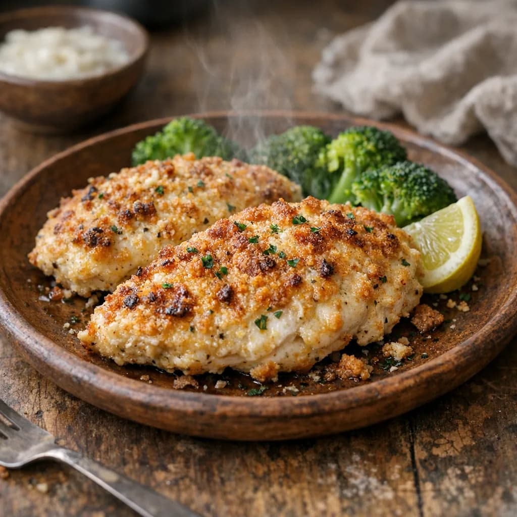 Keto Parmesan-Crusted Chicken recipe