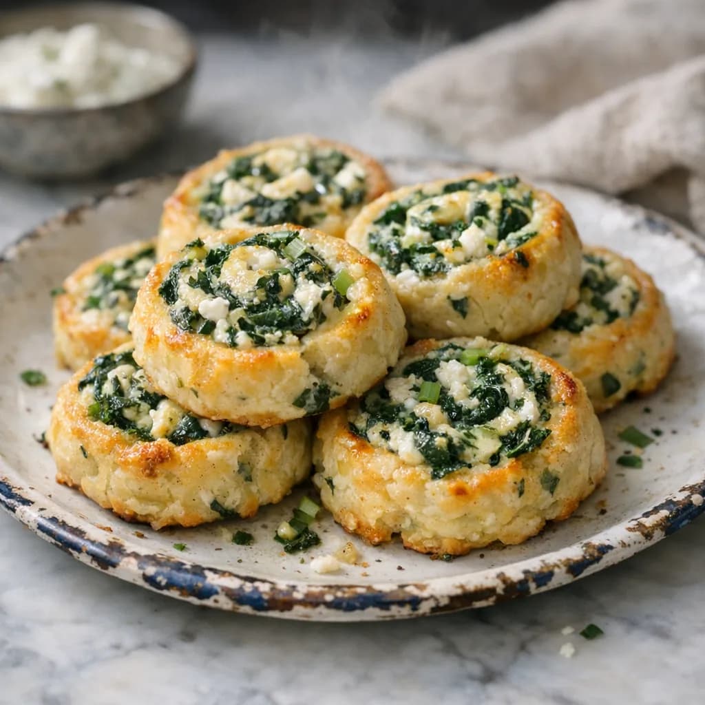 Keto Spinach and Cheese Pinwheels recipe